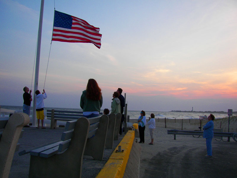 Flag Ceremony at Cape May, NJ